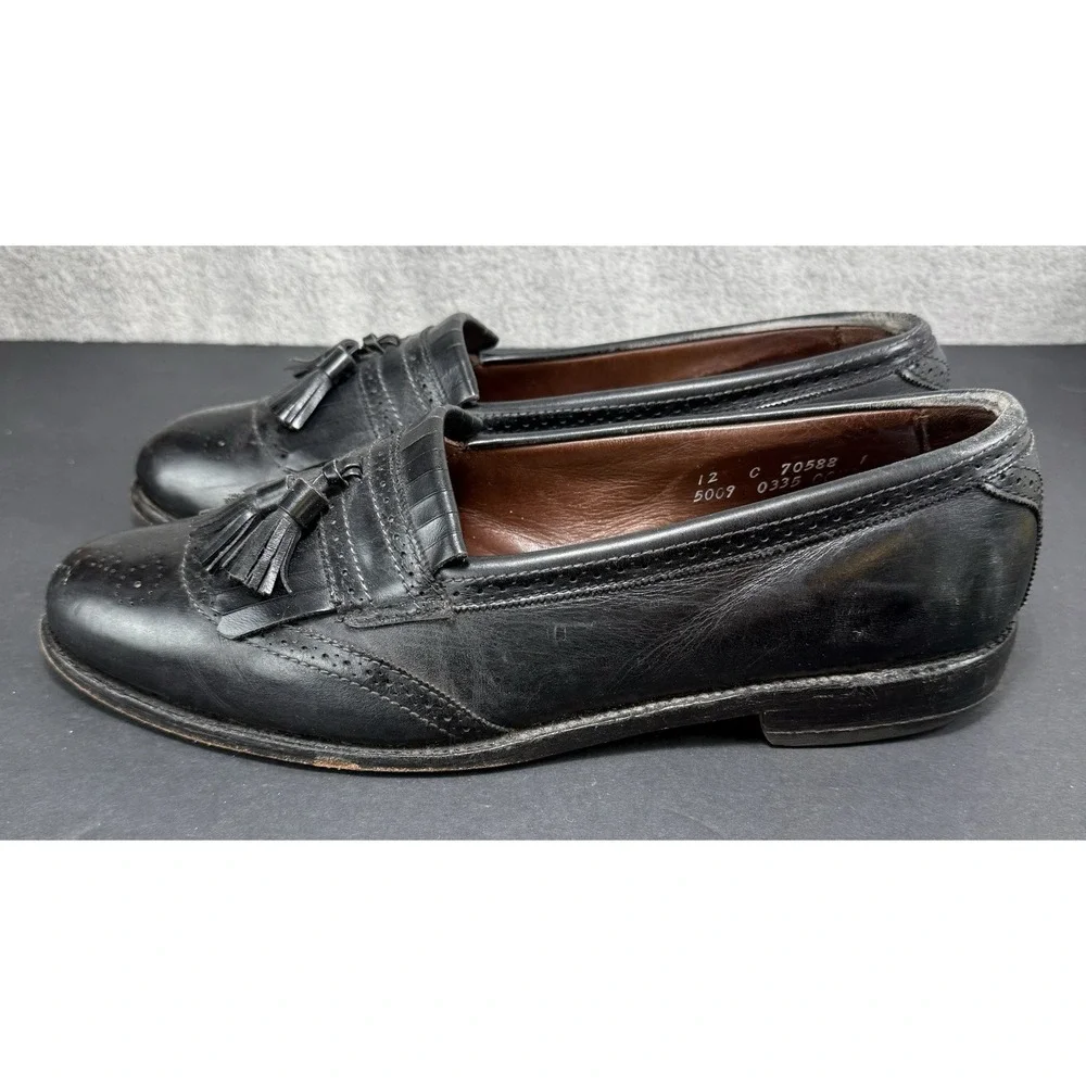 Allen Edmonds Bridgeton Tassel Loafers Men's 12‎ C Leather Black